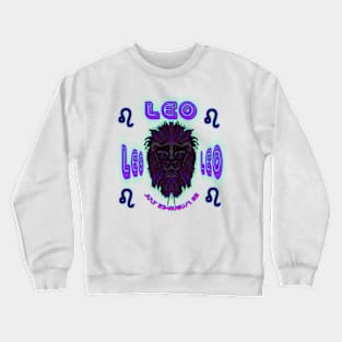 Leo 1a Eggplant Crewneck Sweatshirt